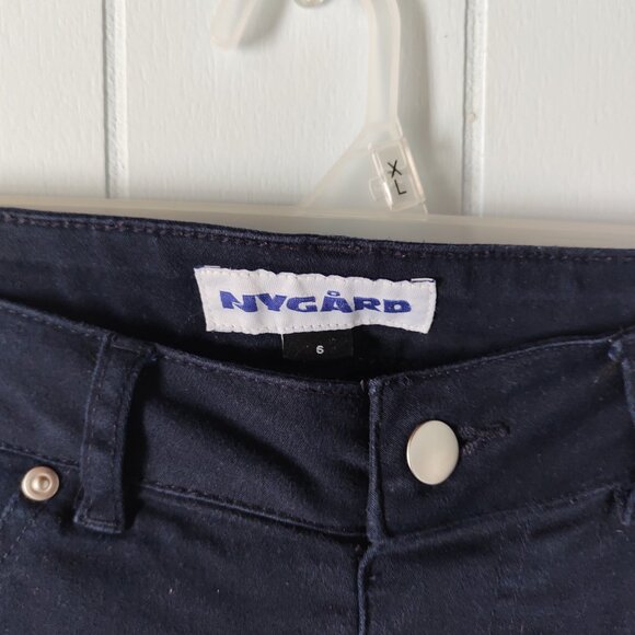 Nygard Navy Pull-on Ankle Pants - Picture 5 of 7
